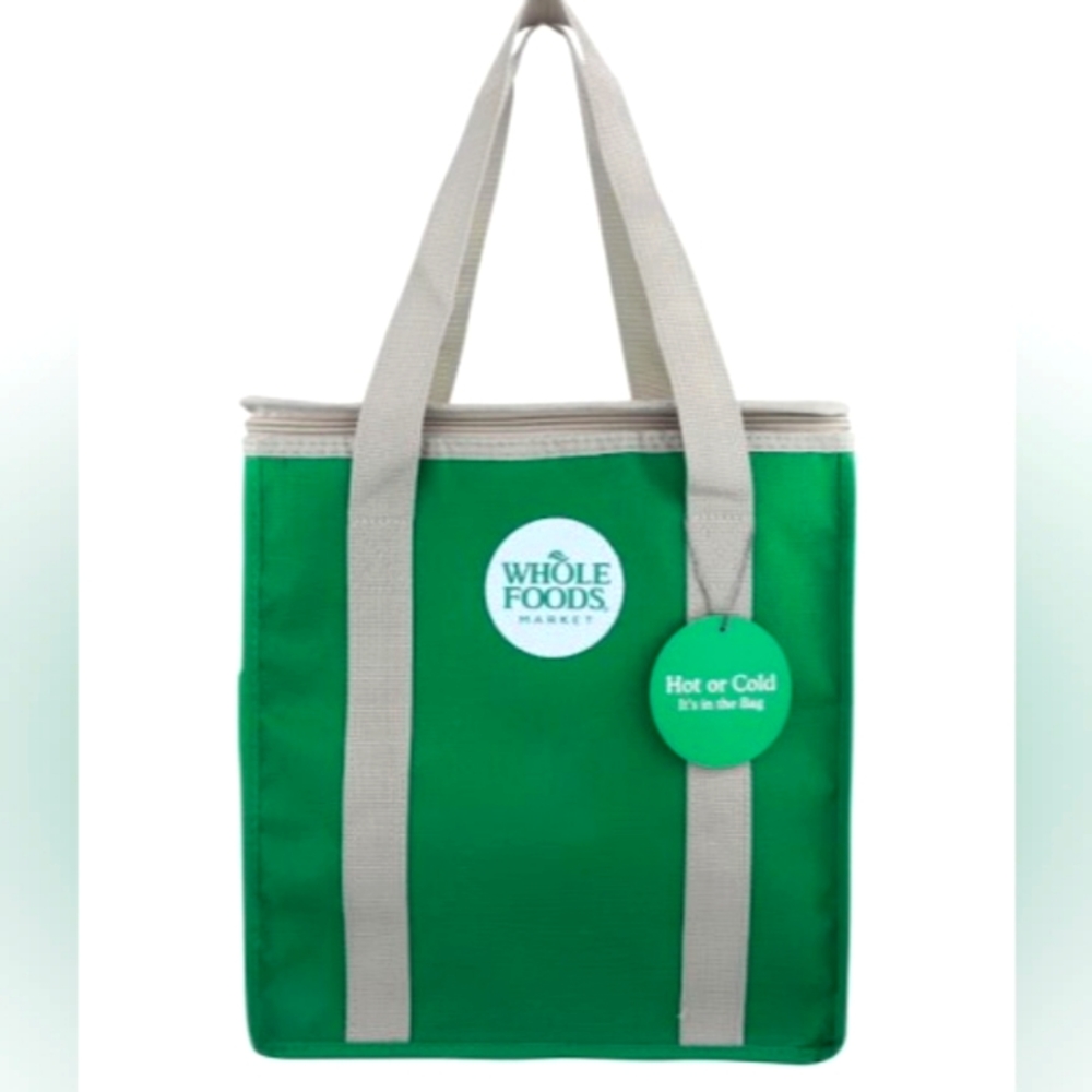 Whole Foods Market Insulated Reusable Cooler Green Grocery Shopping Bag …